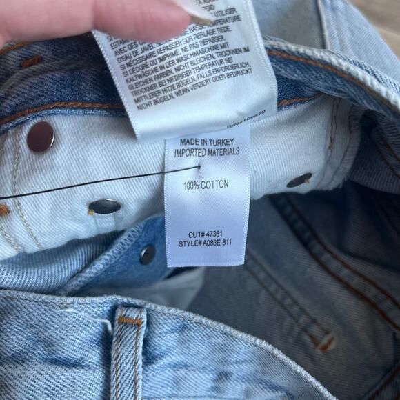 AGOLDE Dee High Rise Denim Shorts - Digit Wash - Size 24 - Picture 5 of 5